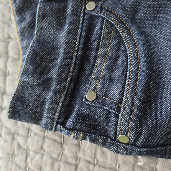 Spanx Denim Cuffed Leg Raw indigo high rise - Picture 12 of 16